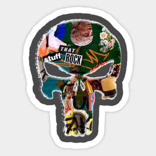 Punisher Collage Art Sticker